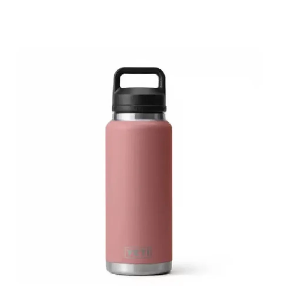 NWT YETI Rambler 36oz. Water Bottle sandstone pink with chug cap